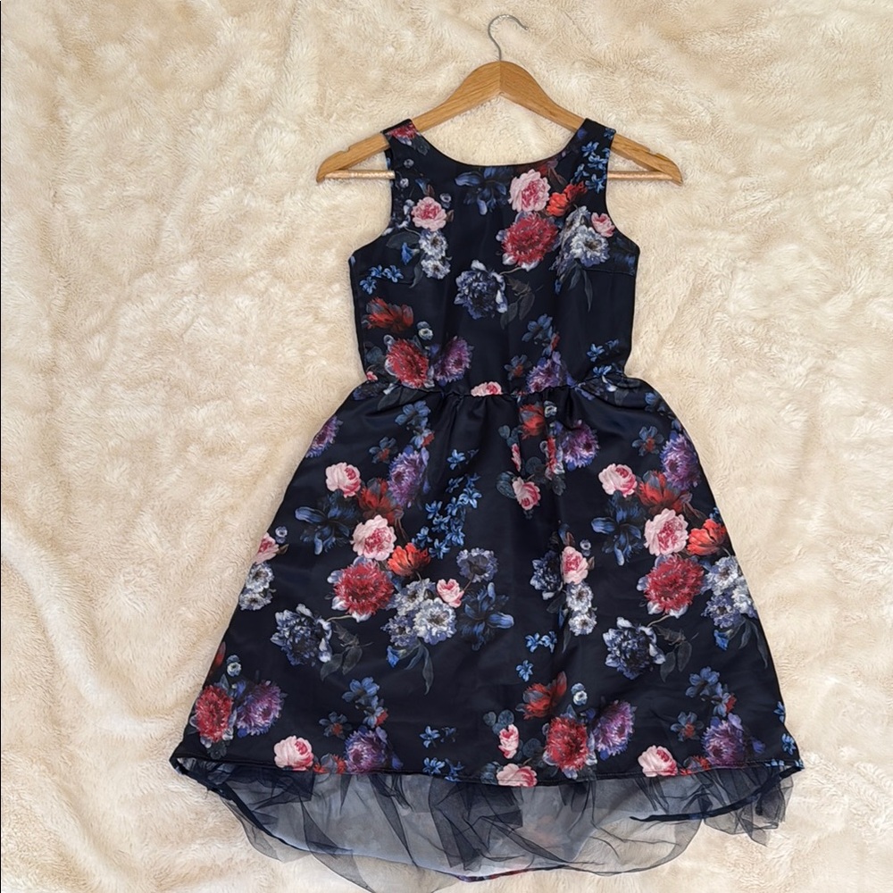 Floral Sleeveless Kids Dress